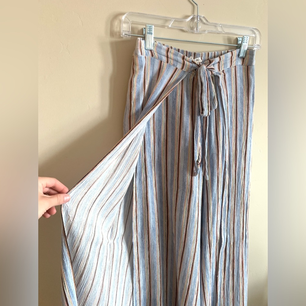 Striped Flyaway/Side Split Pants - image 3